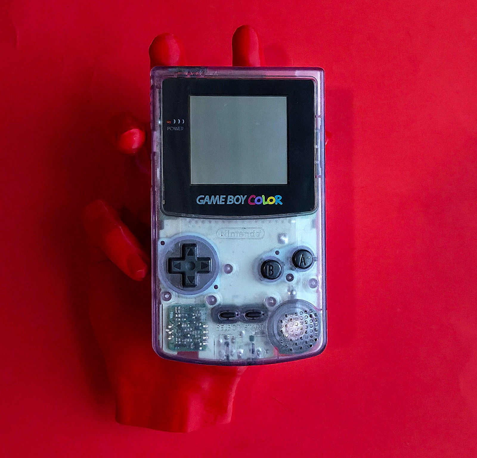 Nintendo Game Boy Color Clear Atomic Purple 👾 CGB-001 GBC