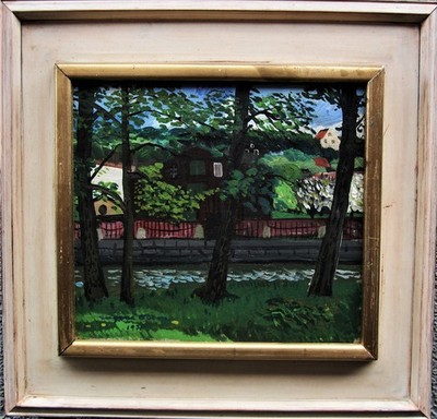 Ingvar Olsson 1928-2007, "Motiv bei Garda, Göteborg", datiert 1971