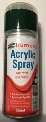 Humbrol Acrylic Racing Green Gloss No.239 Spray Paint -150ml AD6239.