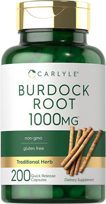 Burdock Root | 1000 Mg | 200 Capsules | Non-Gmo and Gluten Free Formula | Tradit