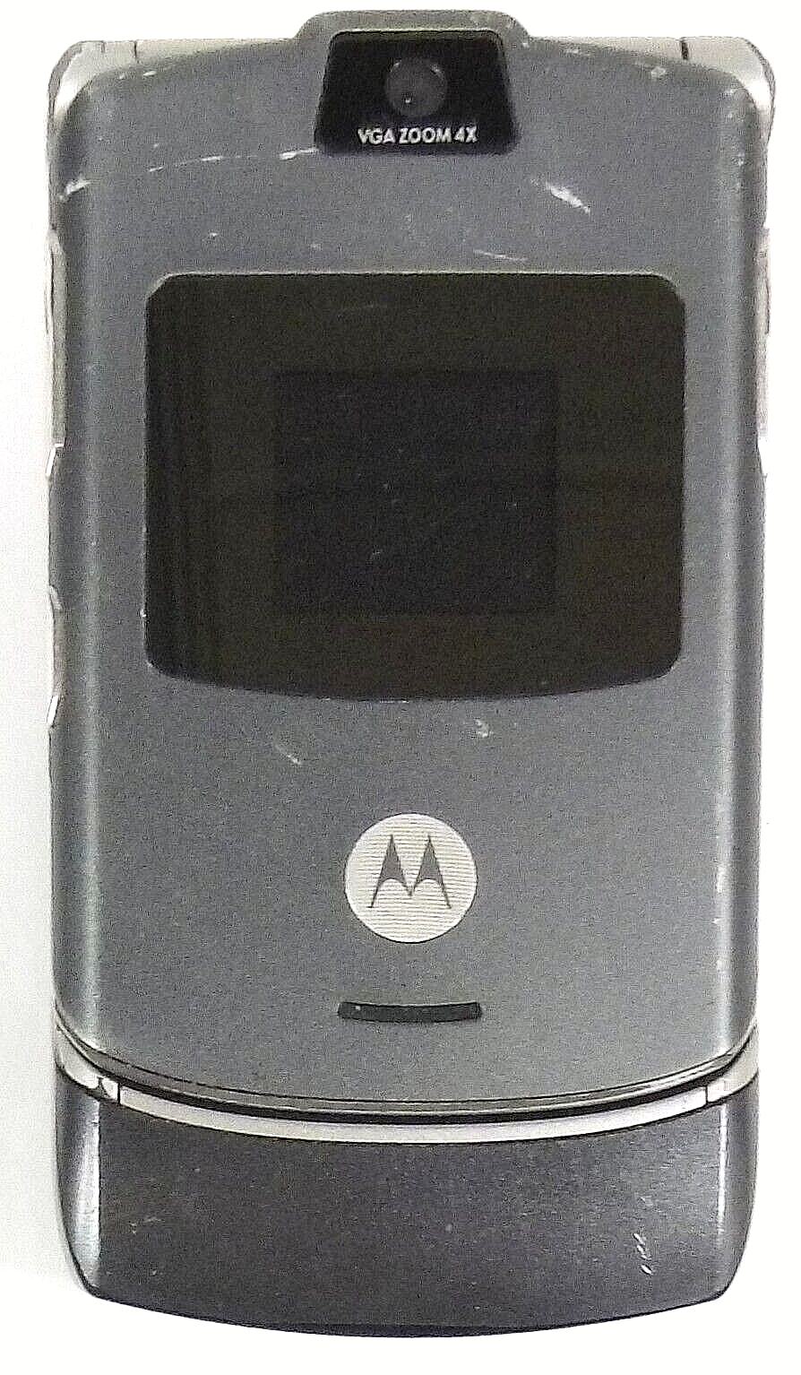 Motorola RAZR V3a - Gray and Silver ( Alltel ) Very Rare CDMA Flip