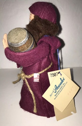 VINTAGE ANNALEE Rare 1997 Monk Friar With Cask Mobilite Doll USA 7