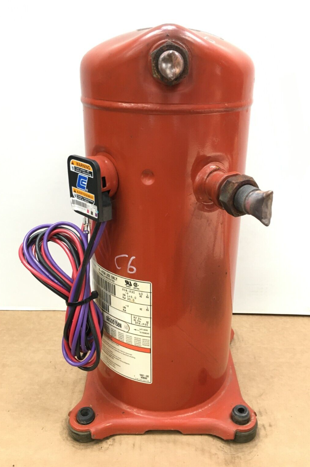 Alliance Compressor SPA050A1RPA COM08780 208-230V 60 Hz 1 PH