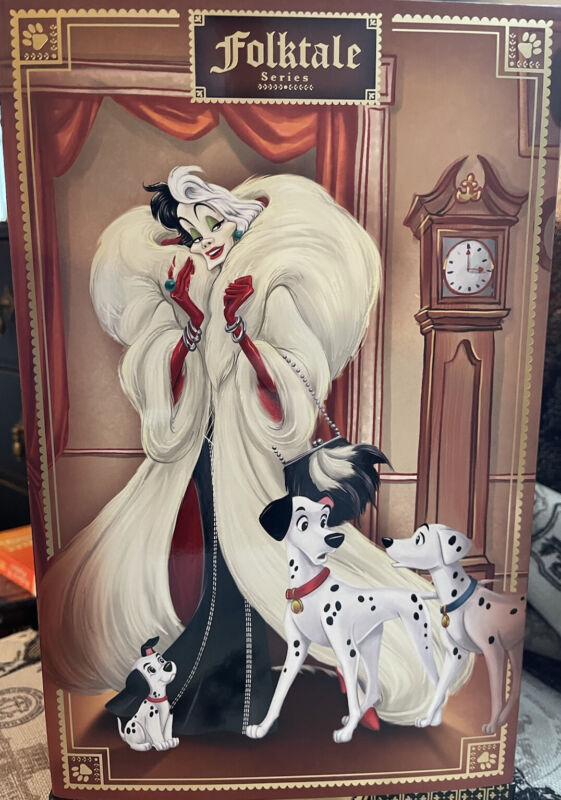 Disney Cruella De Vil and Dalmatians Doll Set - Disney Designer Folktale Series