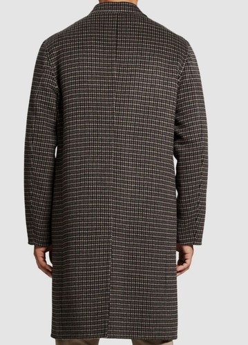 Pre-owned Theory $795  Men's Gray Suffolk Wool Cashmere Double-face Overcoat Jacket Size M