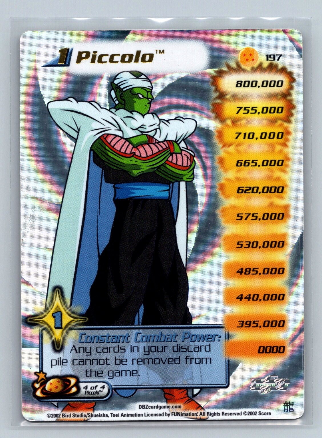 Dragon Ball Z - Piccolo 197 - LIMITED Hi-tech - Score World
