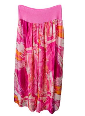 Women's Trousers Abstract Print Lagenlook Quirky Boho Harem Baggy Ladies