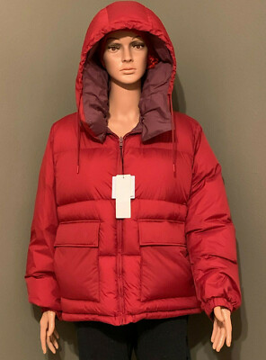 UNIQLO WOMEN REVERSIBLE DOWN JACKET (JW ANDERSON) RED XL | eBay