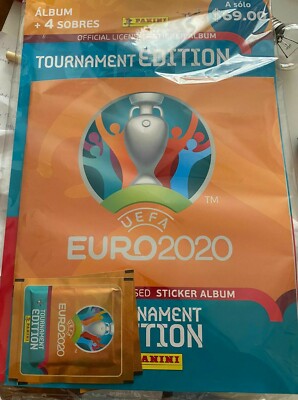 Panini EURO 2020 Tournament Starter pack - Album + 4 sealed packs.