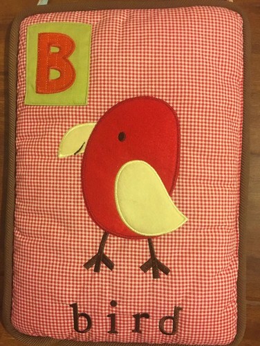 CoCaLo Alphabet Soup ABC 3 Wall Hangings Animal Bird Whale Giraffe Nursery Decor