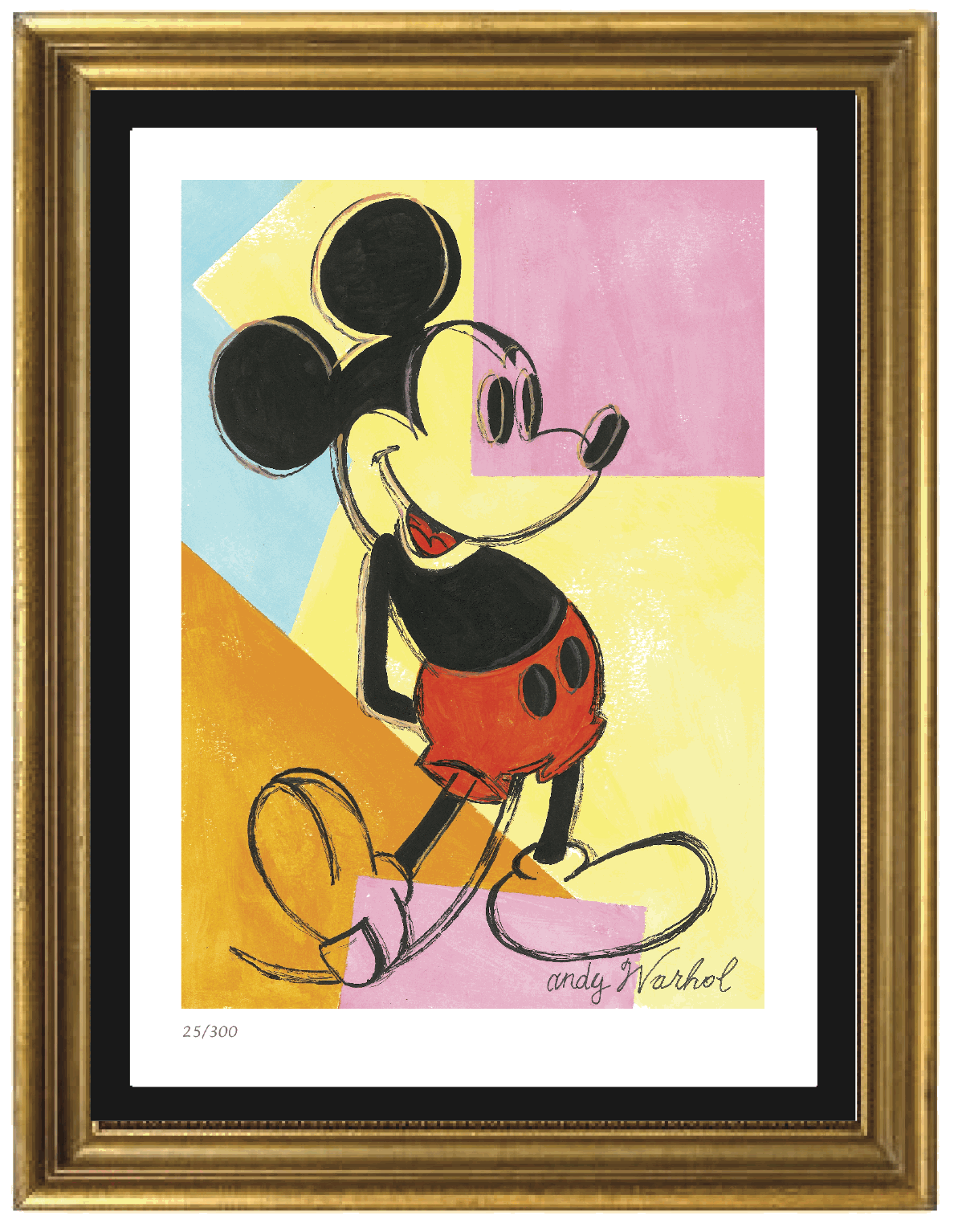 【限定品】Andy Warhol 「ミッキーマウス」100枚限定（46/100） 限定品】Andy Warhol 「ミッキーマウス」100枚限定（46/100