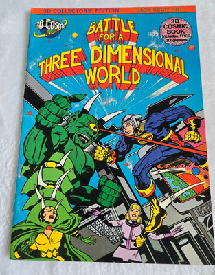 Battle for a Three Dimensional World 3D Comic Book 1982