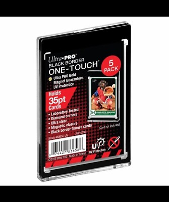 Ultra PRO One-Touch Magnetic Holder 35pt - Black, Pack of 5