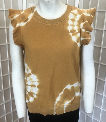 Anthropologie t.la Womens Small Tie-Dye Flutter Sleeveless Sweatshirt