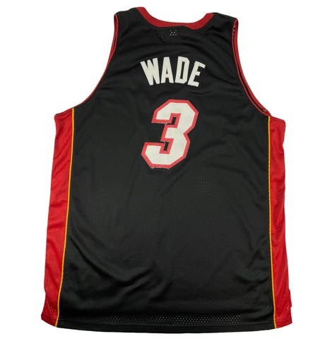 ウェア NBA Miami Heat Dwyane Wade game shirt Adidas Miami Heat Dwyane Wade Short Sleeve Jersey Black