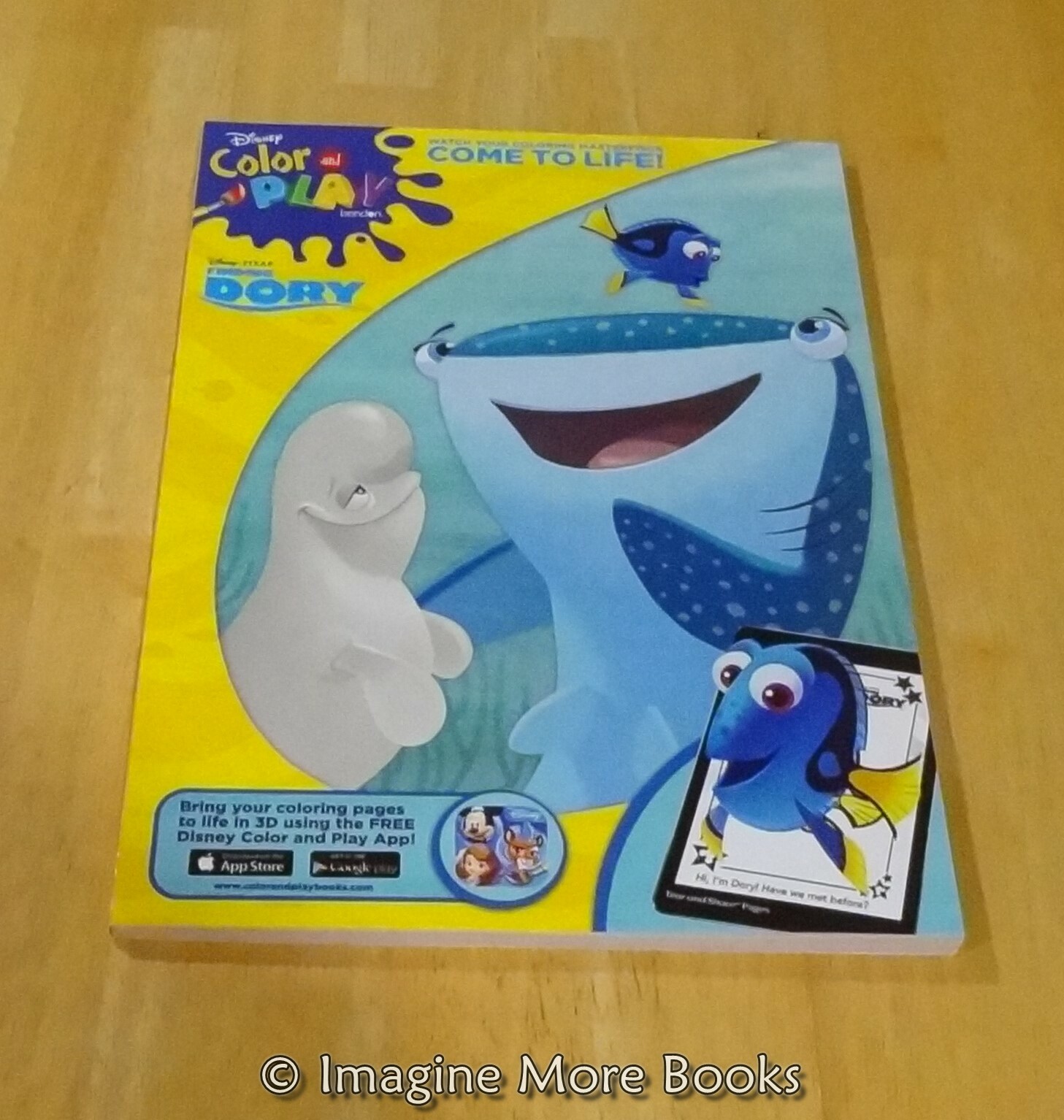 NEW Kids Coloring Book~Disney Color & Play: Finding Dory~Bailey