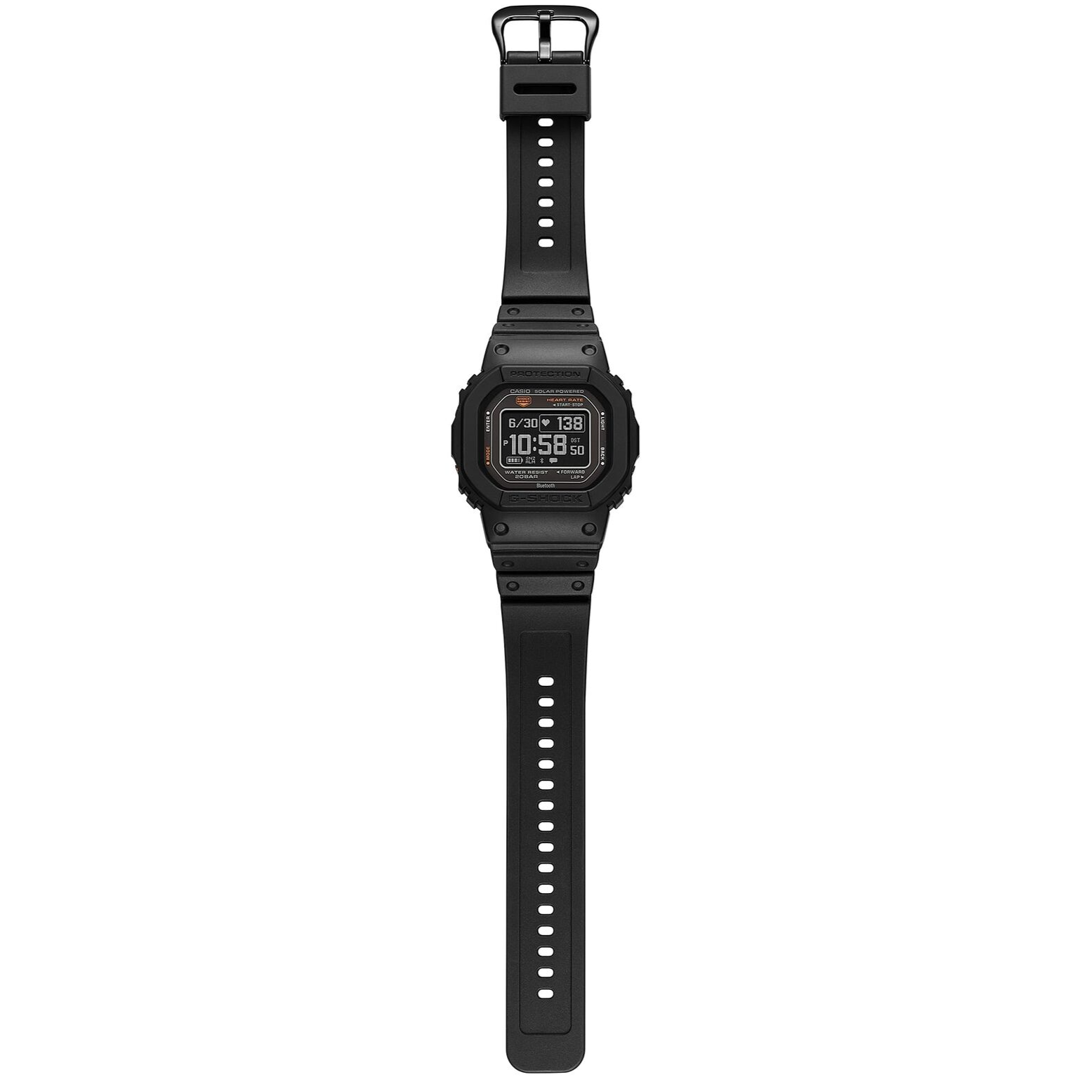 Pre-owned Casio Psl  G-shock Dw-h5600-1jr G-squad Bluetooth Gps Solar Usb Charging Watch