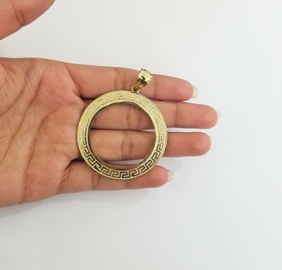 Pre-owned G&d Real 14k Gold Basel Charm ,beautiful Circular Yellow Gold Pendent,14kt