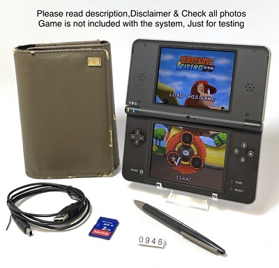 Nintendo DSi XL Launch Edition Brown Handheld System In Good Condition.