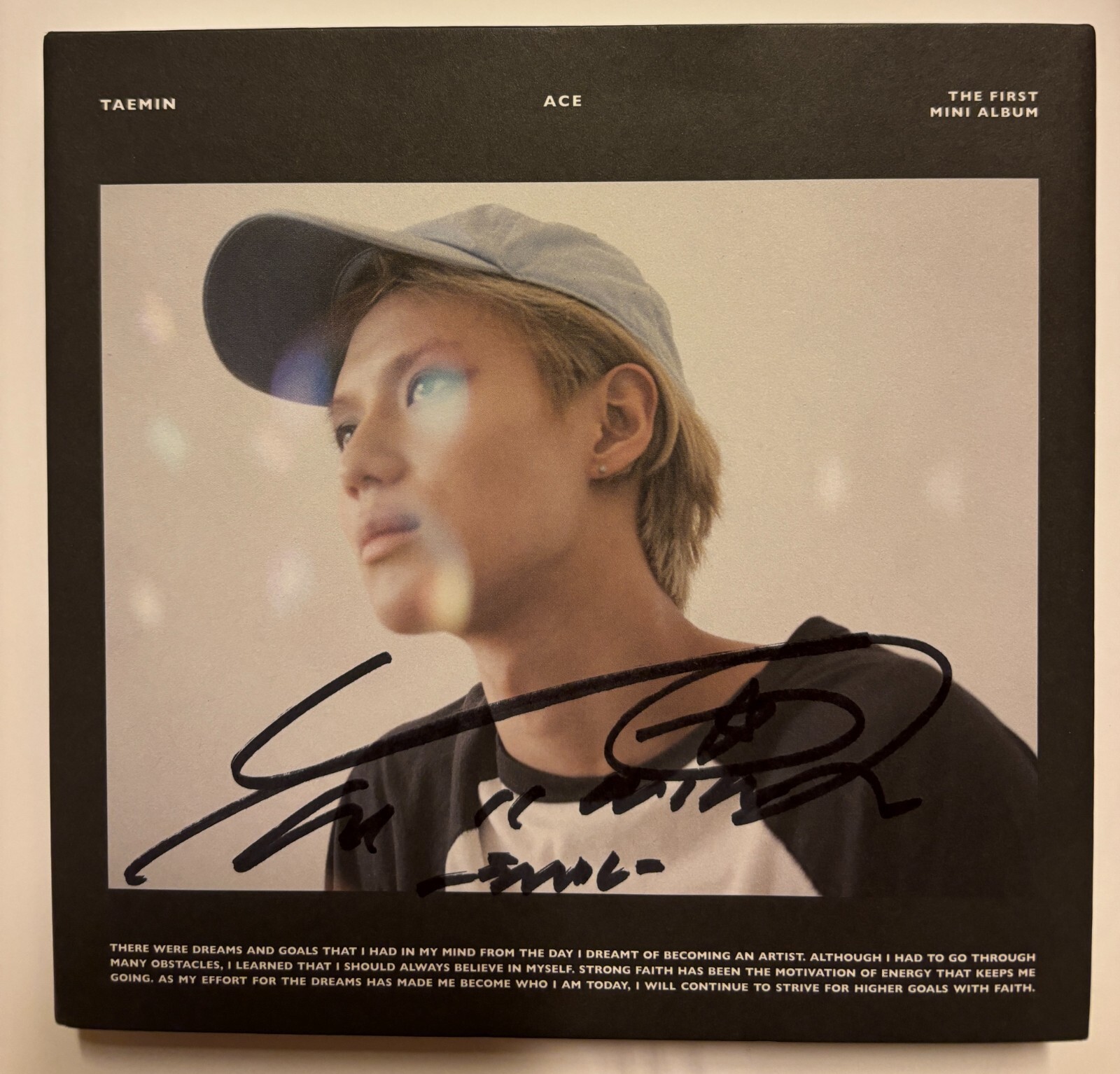 K-POP・アジア Ace: 1st Mini Album TAEMIN SHINee TAEMIN ACE Black ver. Official CD Photocard Set 1st
