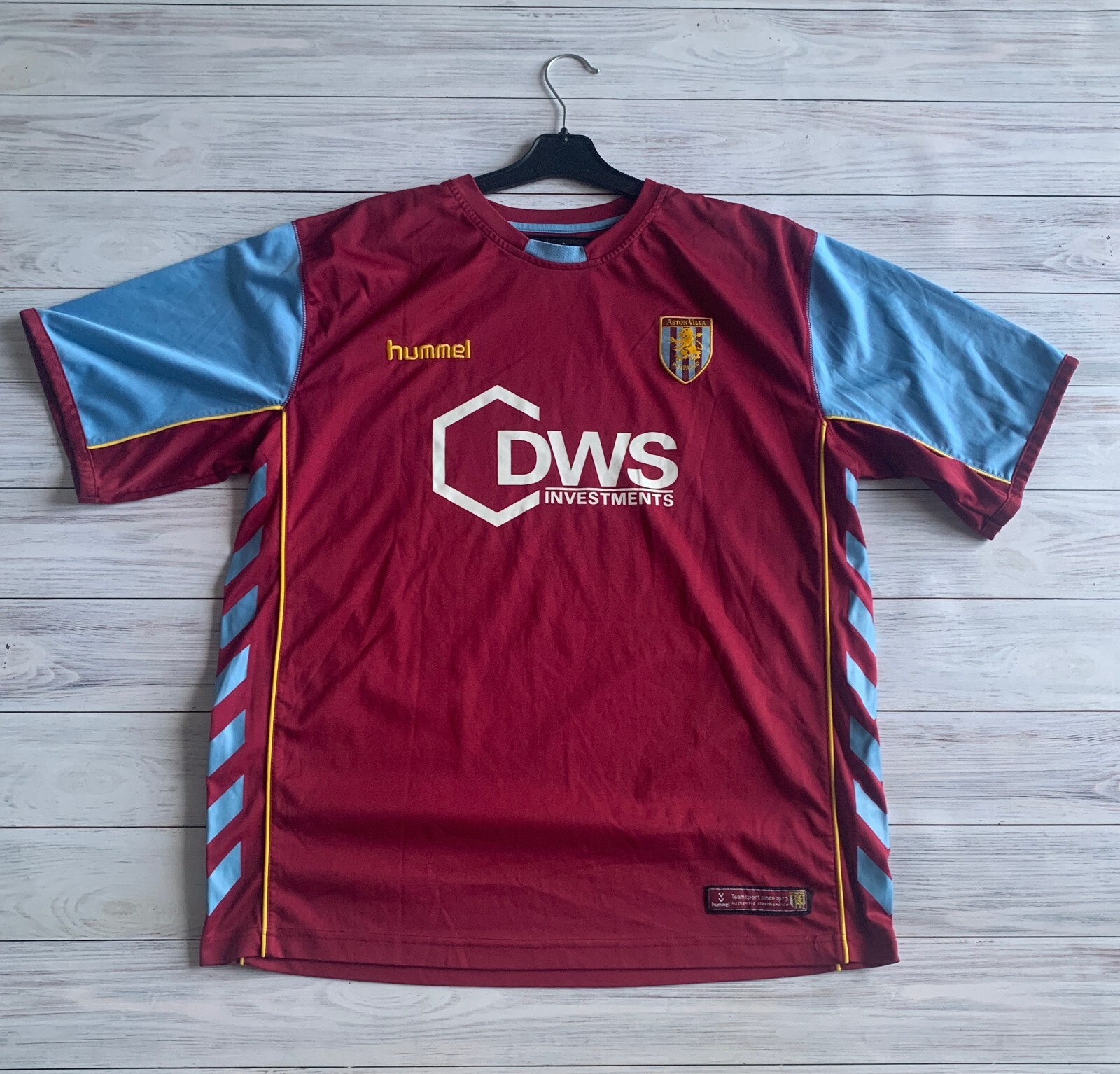 ウェア hummel - Hummel Aston Villa FC football shirts Aston Villa 2005 - 2006 Home football shirt jersey Hummel