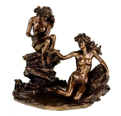 Sturm-Nymphen in Einer Höhle bronziert by Veronese Sirene