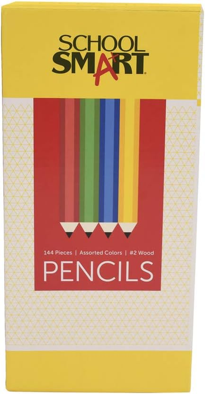 With Latex-free Eraser, Assorted Colors, Pack Of 144