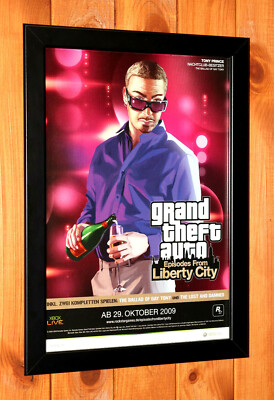 Grand Theft Auto Liberty City Stories GTA Rare Map / Poster