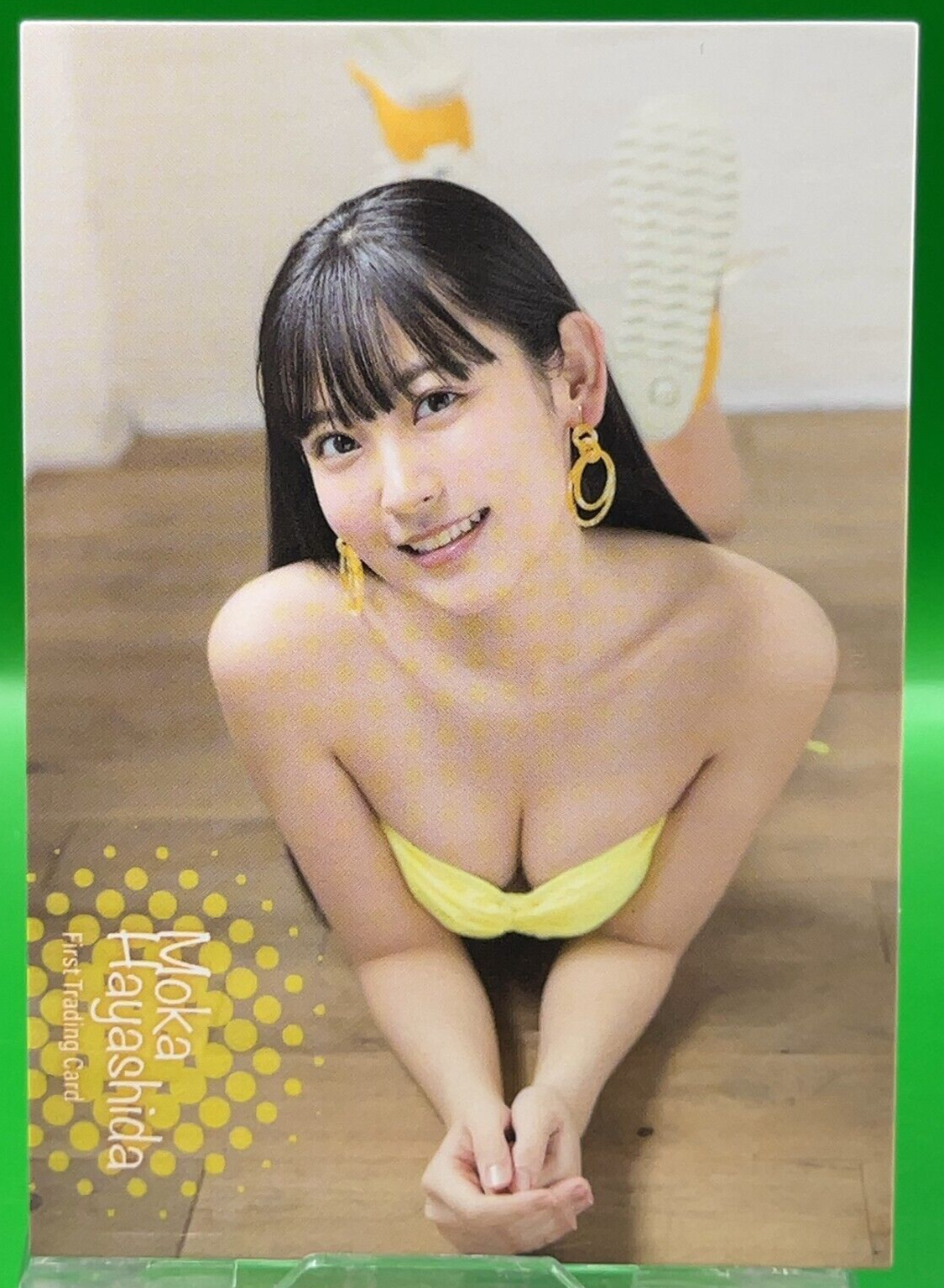 もかもか出品 Moka Hayashida 61 First Trading Official Photo Cute Card