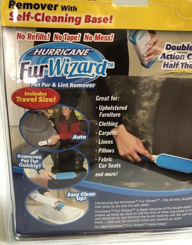 Hurricane Fur Wizard Pet Hair Remover & Lint Remover by BulbHead, Fur Remover