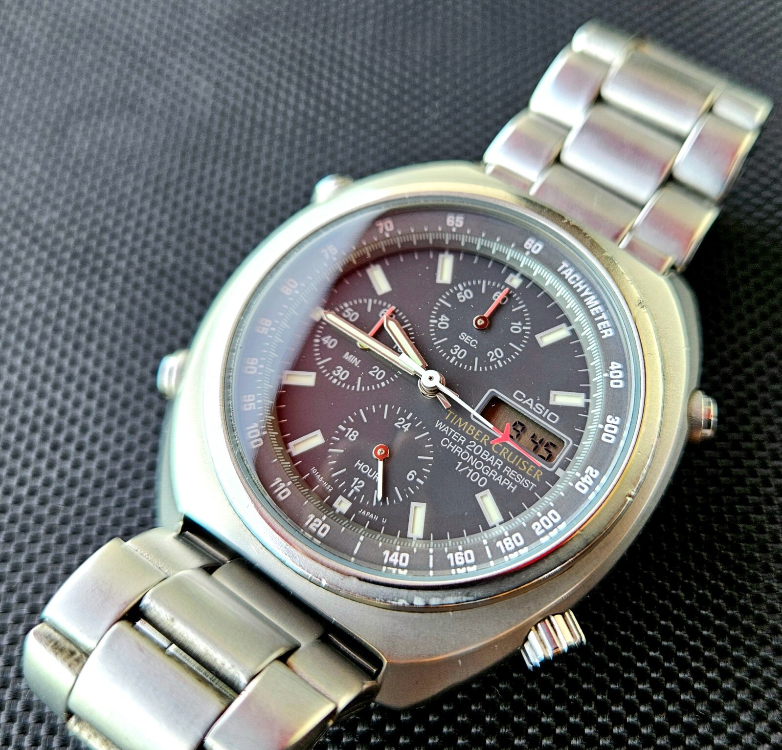 【ジャンク】CASIO　TIMBERCRUISER　TIC-100　クロノグラフ ジャンク】CASIO TIMBERCRUISER TIC-100 クロノグラフ - メルカリ