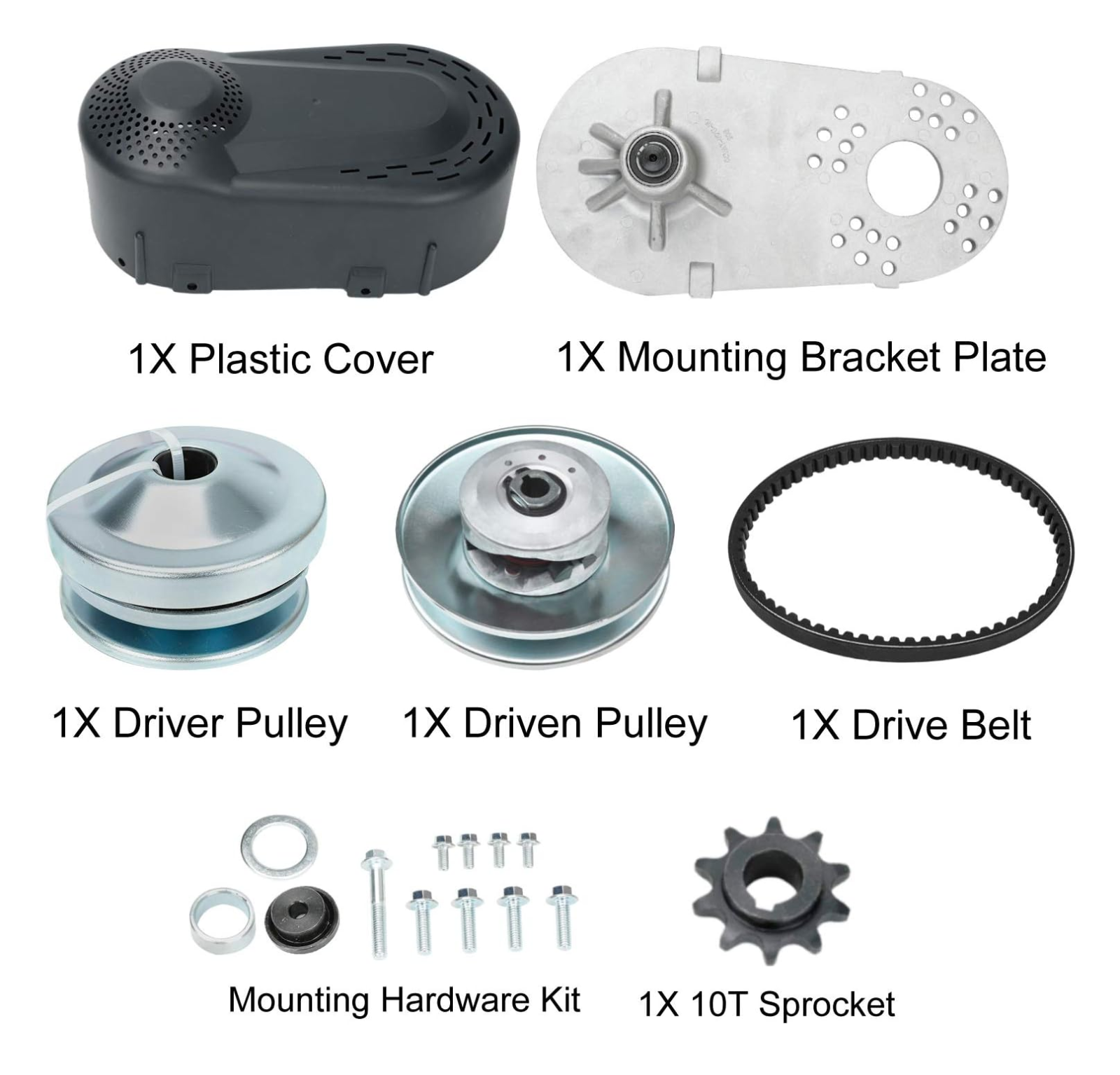 GO KART TORQUE CONVERTER KIT CVT CLUTCH 1" COMET TAV2 30-75 6" Driven 10T #40/41