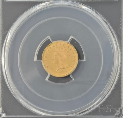 1873 $1 Indian Princess Gold Dollar Coin PCGS MS62 Open 3 MS 62 FREE S/H