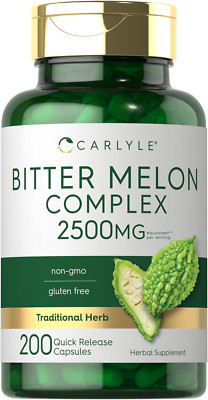 Carlyle Bitter Melon Capsules 2500Mg | 200 Count | Non-Gmo & Gluten Free Extrac