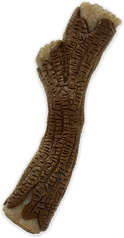 Nylabone Real Wood Stick Strong Dog Stick Chew Toy Maple Bacon Medium/Wolf (1 Co