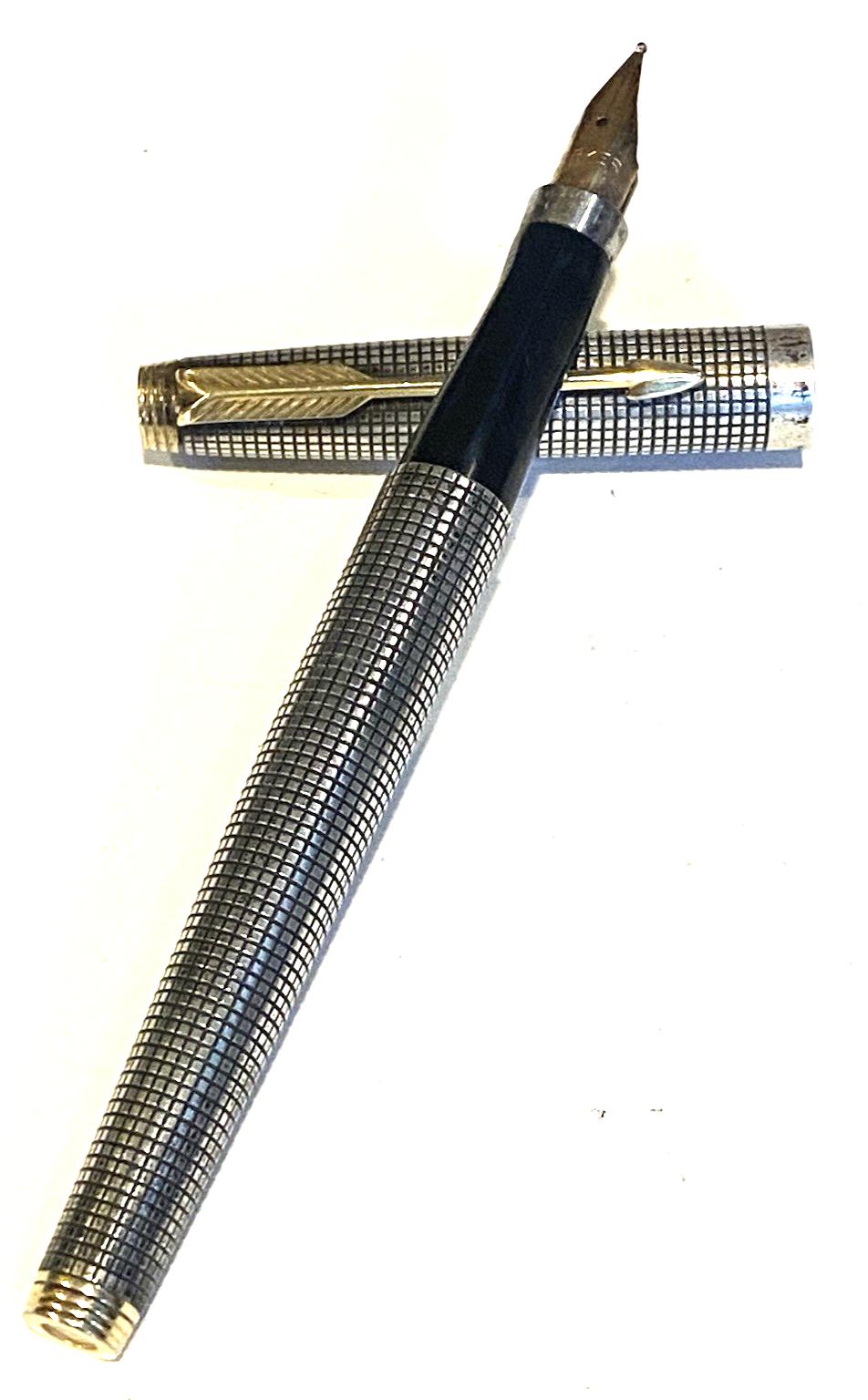 筆記具 PARKER 75 STERING SILVER CISELE 14K XF Parker 75 CISELE Sterling Silver 14k Fountain PEN