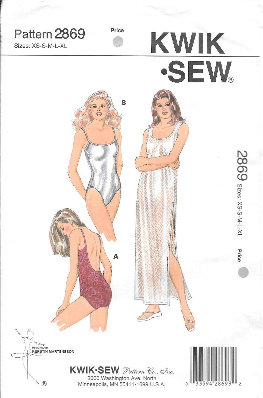 ‎✿ ‎memurin ページ ‎✿ ‎ Uncut Kwik Sew Sewing Pattern # 2869 Misses Swimsuits