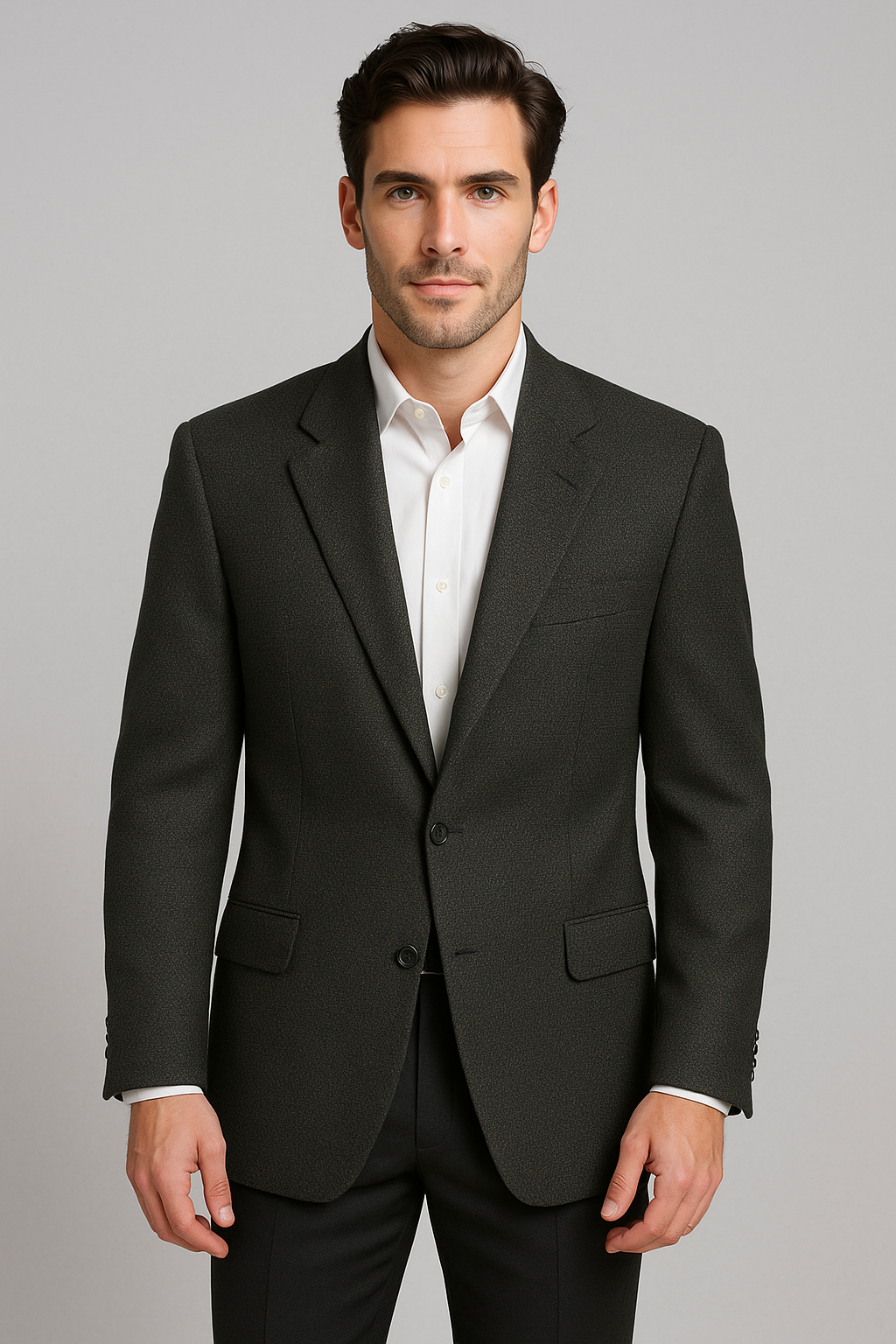 Givenchy Monsieur Blazer Men's 44R Dark Green Wool Jacket