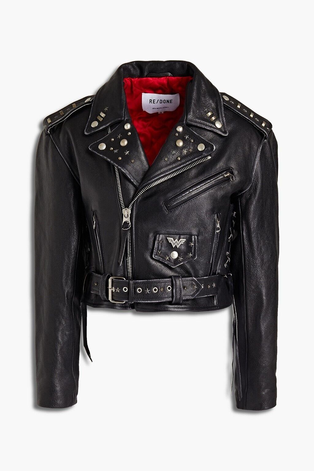 NWT $1495 RE/DONE 80s Moto Embellished Cropped Leather NWT $1495 RE/DONE 80s Moto Embellished Cropped Leather