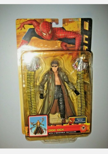 2004 SPIDER-MAN 2 : DOC OCK 4 bendable Tentacles ACTION