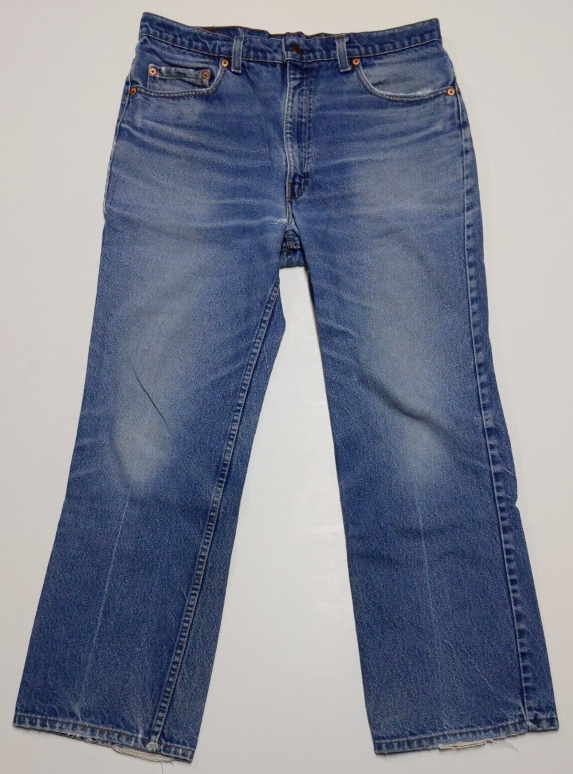 Levi's 517 Bootcut Denim Blue Jeans Vintage Made in USA W36