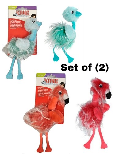Kong Frizz Softies Cat Toys 2 ct - Ostrich & Flamingo Kong Frizz Softies Cat Toys 2 ct - Ostrich & Flamingo