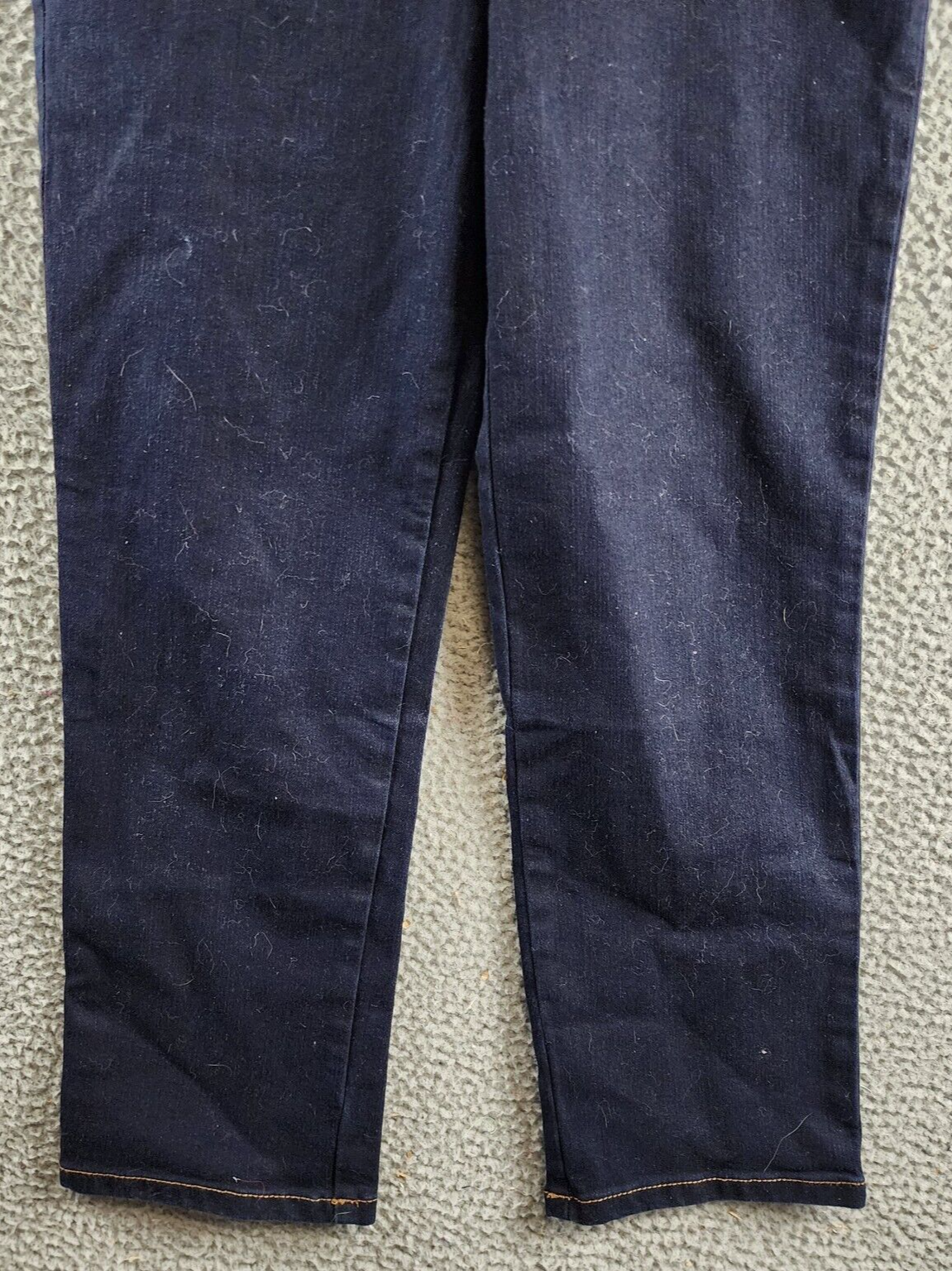 Gloria Vanderbilt Petites High-Rise Straight Leg Jeans Women's 10PS Rinse Noir~ - Picture 4 of 15