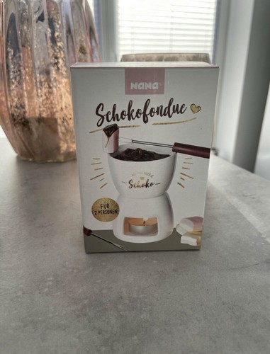 NANU NANA - Schoko-Fondue - Schokoladen-Fondue - Teelicht-Stövchen Schale - NEU