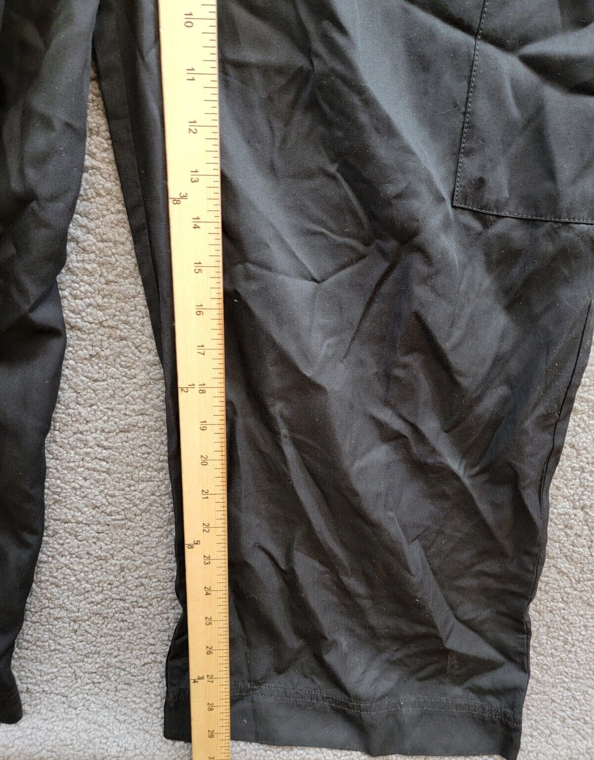 French Connection Elkie Button-Down Cargo Jumpsuit Women's L Black Collared - Picture 9 of 21
