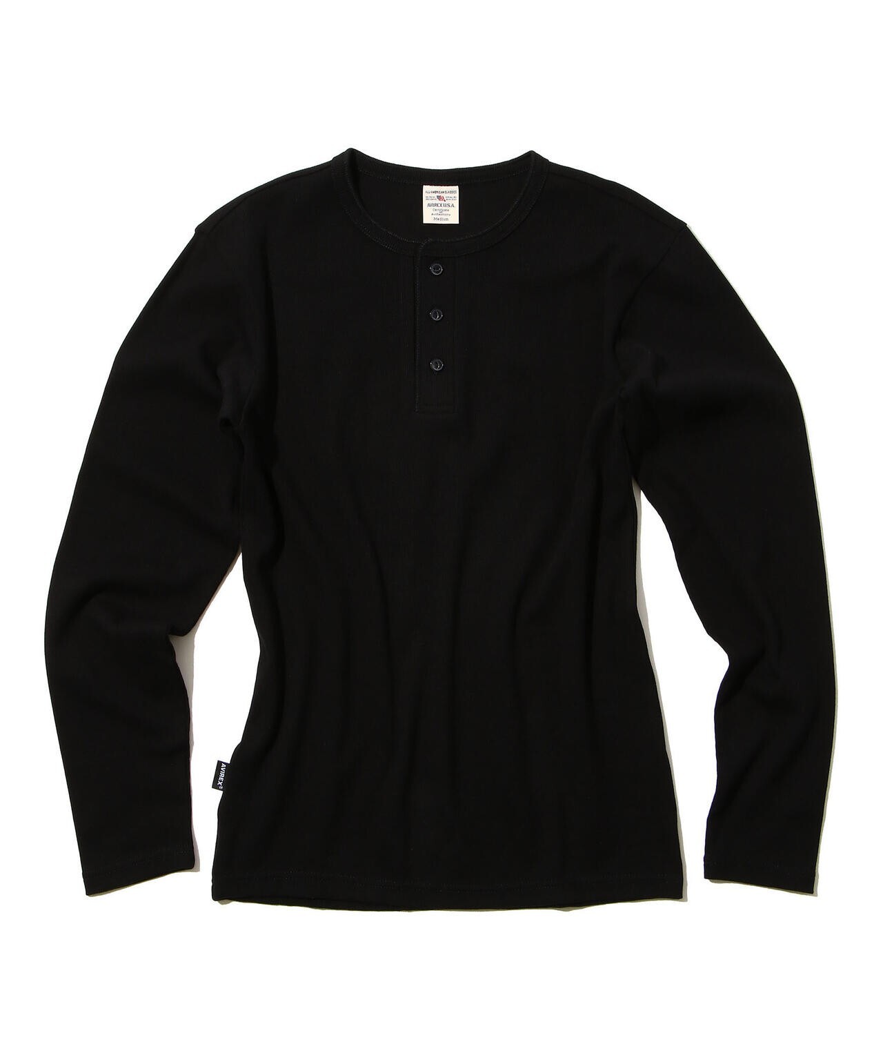 tightbooth HENLEY NECK T-SHIRT 新品 Westport No-Tuck LustreTech Stretch Cotton Long Sleeve
