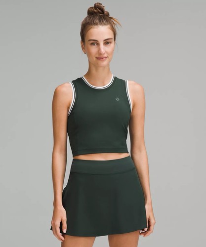 Lululemon Size 2 Varsity Scoop Neck Cropped Tennis Tank