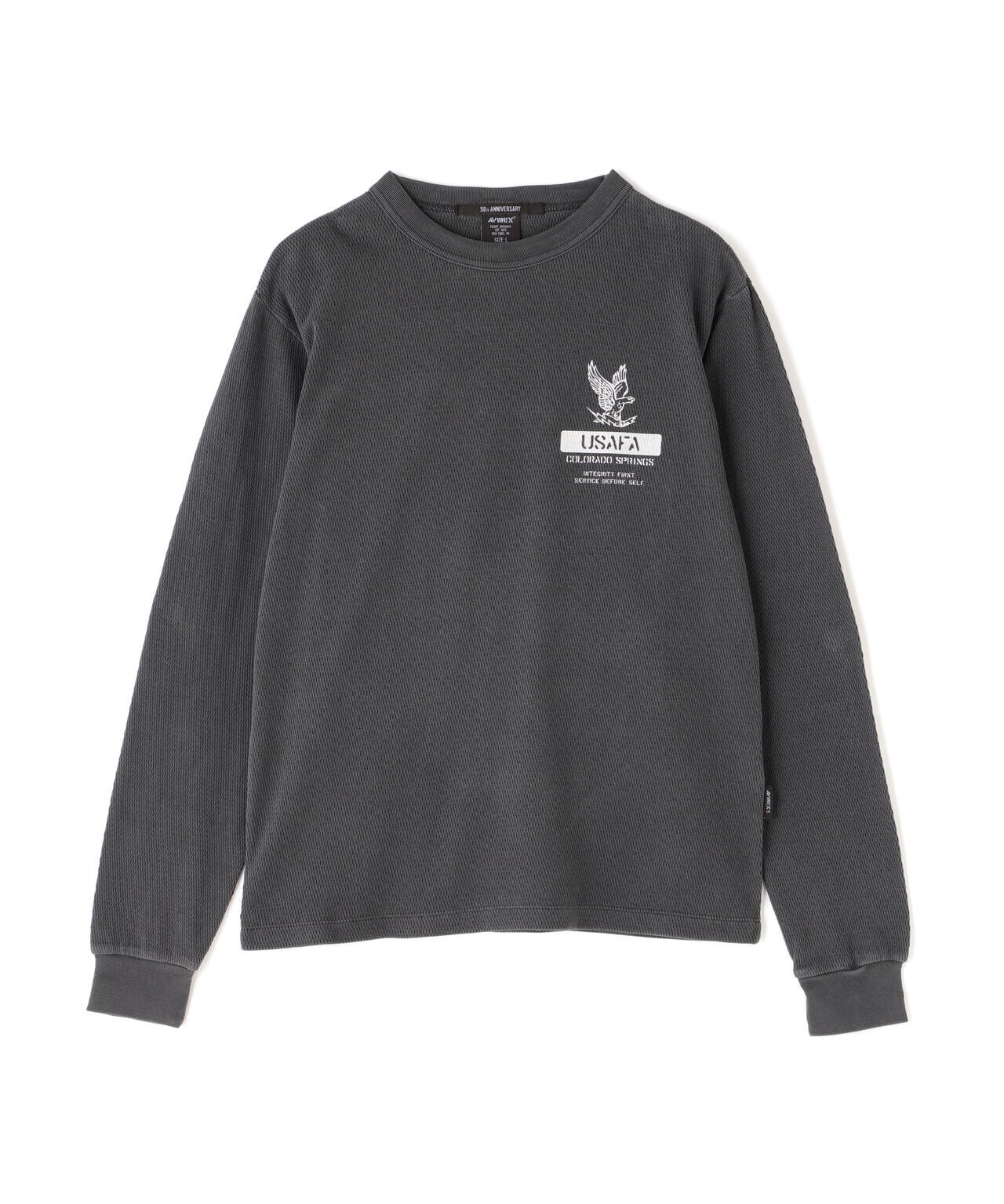 国内発送【AVIREX】FADE WASH HONEYCOMB WAFFLE T-SHIRT AVIREX｜FADE WASH HONEYCOMB WAFFLE T-SHIRT / フェイド