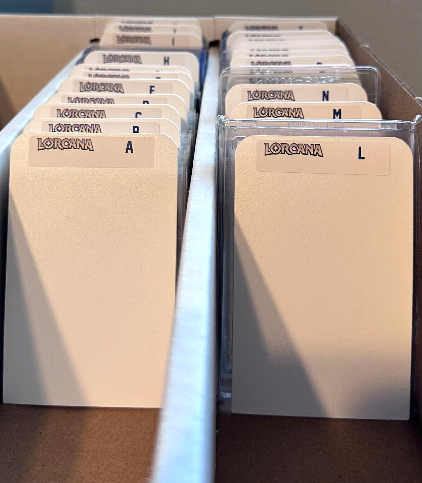 26) TALL Card Dividers with 26 FREE Lorcana A-Z Labels Set