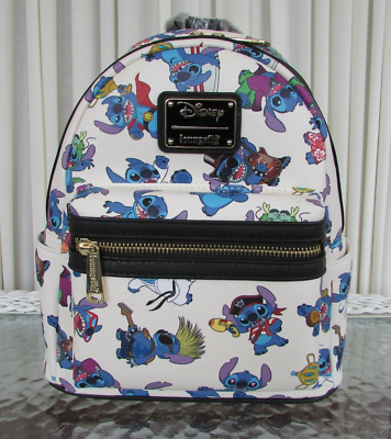 Disney Loungefly Costume Stitch Mini Backpack ACTUAL PRINT RARE NWT